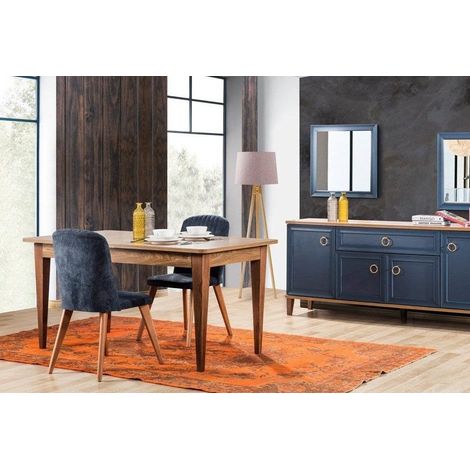 Comedor completo INDIGO madera y añil