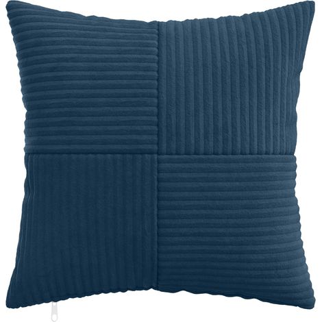vidaXL Funda de almohada 2 pcs ALMELO Azul marino 40 x 40 cm pana (1/2)
