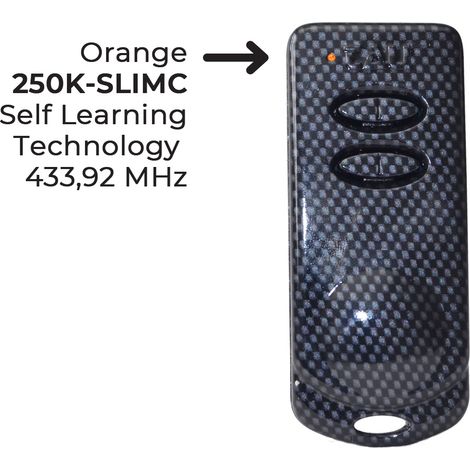 Telecomando Trasmettitore Tau P-250k-slimc K-slim Self Learning Bicanale 433,92