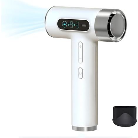 Sèche-cheveux, 300 W pour séchage rapide, rechargeable par USB, sèche-cheveux sans fil avec 9 vitesses de vent, 3 températures réglables, sèche-cheveux pour dortoir, voyage, extérieur