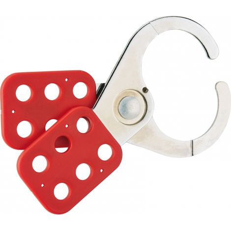 Ganascia isolata in acciaio Ø 39 mm per 6 lucchetti , Lockout Tagout LOTO - THIRARD