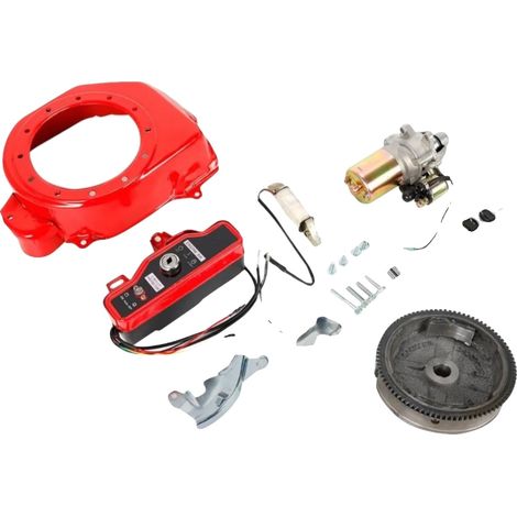 Motor de arranque, arranque eléctrico sencillo, repuesto duradero, rojo. (1/2)