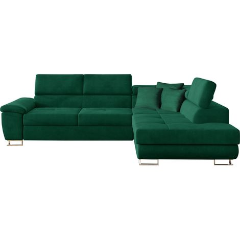 Sofá rinconero Comfivo 166, Kronos 19, Función de descanso, Almacenaje, 270x202x71cm, 0 (1/5)