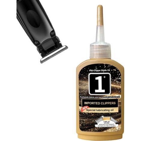Huile Lubrifiante Tondeuse Cheveux, Huile Entretien Lames Prolonge Durée De Vie, Huile Barbe Pour Rasoir, Soin Précision Pour Tondeuse Homme (1/5)