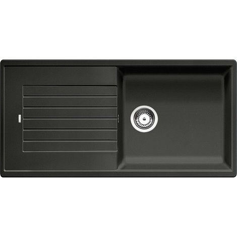 Blanco Zia XL 6 - Lavello in silgranit, 100x50 cm, nero 526024