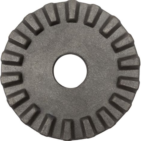 Piastra dentata per ruspa livellatrice Ø 250mm con foro centrale Ø 60mm (1/3)