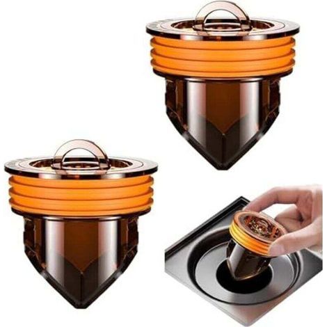 2-piece Anti-Backflow Floor Drain, Magnetic Suspension Floor Drain, Odor-Proof Check Valve for Shower Sink, One-Way Drain Plug for Bathroom (1/5)