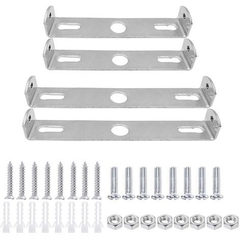 Piastre a soffitto - 2 x 90 mm - 2 x 100 mm - con 4 sacchetti di viti - Portalampada - Staffe di fissaggio per plafoniere - Staffa di montaggio - Pezzi di ricambio - Adatto per lampade a sospensione,  (1/5)
