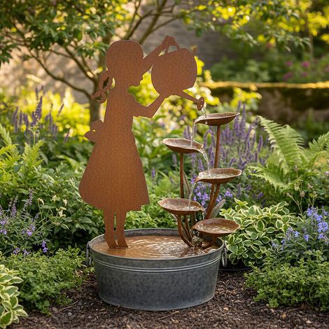 Fontaine petite jardinière 47x30x76cm