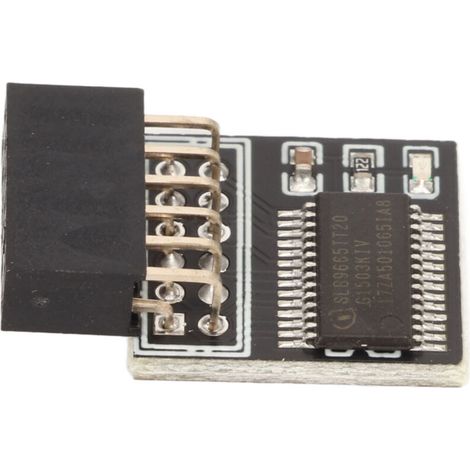 12-Pin-TPM-2.0-Modul für Motherboards – Erhöhte Sicherheit, zuverlässige LPC-Schnittstelle, langlebiges und stabiles Material (1/5)