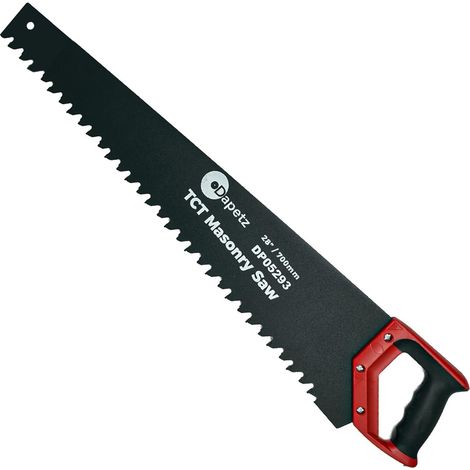 Dapetz ® TCT Masonry Saw 700mm 28", Tungsten Carbide Tipped Blade for Cutting Brick, Concrete Blocks, Slate, Cement & Breeze Block, Rust Resistant, Soft Pistol Grip Handle 35 Teeth (1/5)