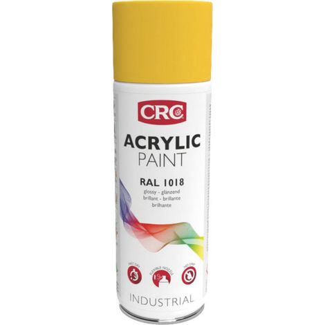 CRC Farblack Acrylic Paint zinkgelb, Inhalt: 400ml 6 Stk