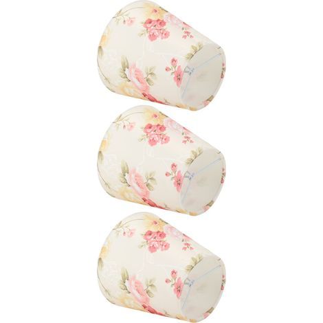 Lampenschirm mit Blumenmuster, moderner Lampenschirm, kreativer Stofflampenschirm, Glühbirne, Bürolampenschirm aus Stoff, Lampenschirm aus Eisen mit Blumenmuster, Kronleuchter, Wandlampenschirm (1/5)