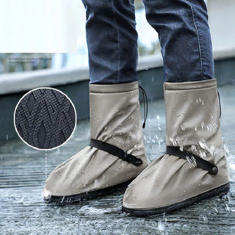 Filiyano-Ensemble de bottes de pluie imperméables et réutilisables couleur café M (1/5)