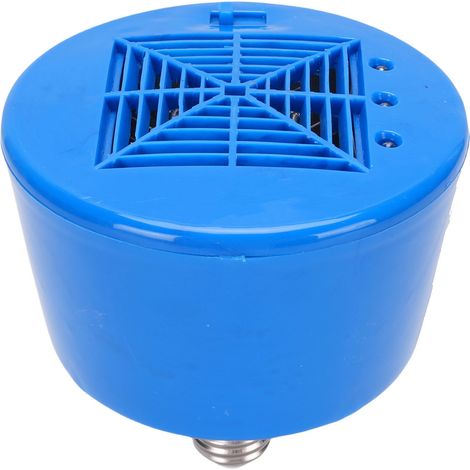 Ampoule chauffante bleue pour reptiles, étanche, à contrôle de température sûr et économe en énergie, idéale pour les cages et poulaillers. (1/5)