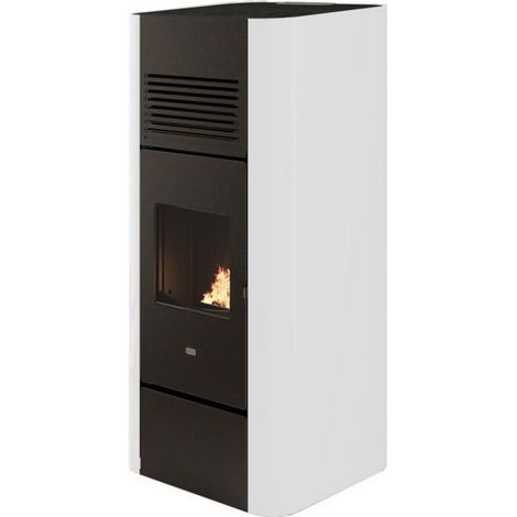 Punto Fuoco – Poêle à granulés canalisable 14 kW – Évacuation arrière – Capacité de chauffe jusqu'à 320 m³ – Classe énergétique A+