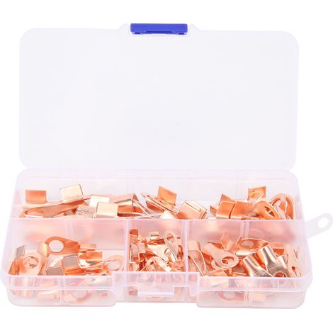 80 cosses annulaires en cuivre pour sertissage de câbles, série OT (1/5)