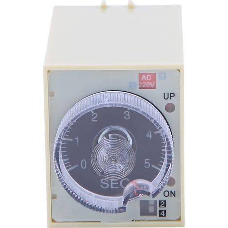 Relais temporisé avec bouton de réglage, contacts en alliage de haute qualité et boîtier en polycarbonate (ST3PA C), 220 V CA, 50/60 Hz (1/5)