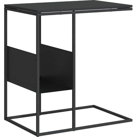 Maison Exclusive - Beistelltisch Schwarz 55x36x59,5 cm Holzwerkst (1/5)