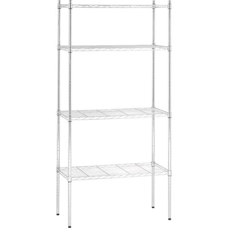 Etagère de Stockage 4 Grilles 4910 Acier Chromé - Bartscher
