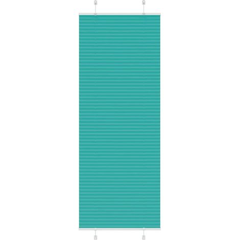 Plissee Petrolgrün 75x200 cm Stoffbreite 74,4 cm Polyester