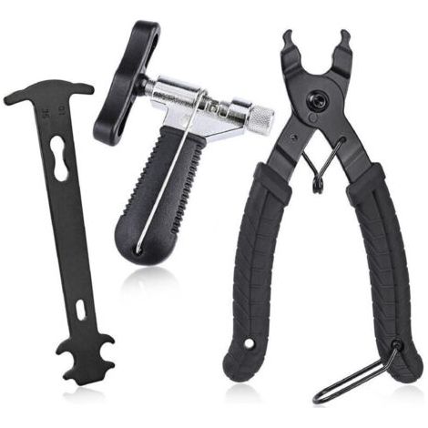 Pair Outil multifonction pour chaîne de vélo, pince à maillons + dérive-chaîne, modèle 3-en-1