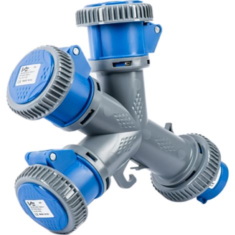 ADATTATORE INDUSTRIALE TRIPLO 230V - VB