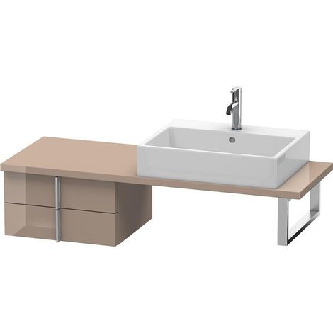 VERO consolle bassa 285x500x448mm cappuccino lucido