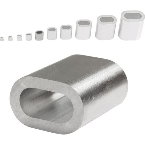 Aluminium Pressklemmen 4 mm (100 Stück) Aluminium Pressklemmen Pressklemme (1/3)