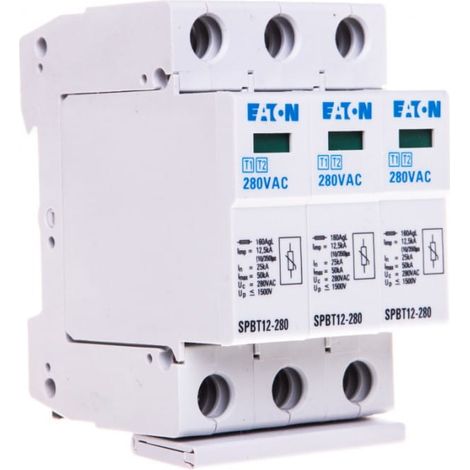 Parafoudre type T1+T2 triphasé 12,5 kA SPBT12-280/3 158330