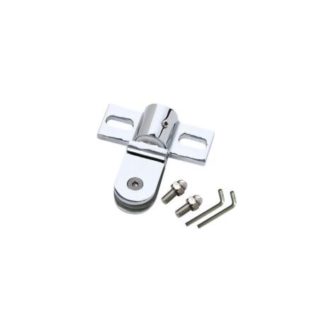 Charnière en verre pour porte de douche – Acier inoxydable – Fixation sans perçage – Pour verre jusqu'à 10mm – Charge max 40lbs (1/5)