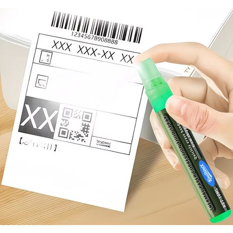 Liquide correcteur KineShineX pour aérographe : un correcteur liquide à action rapide adapté au papier thermique, qui efface rapidement… (1/4)
