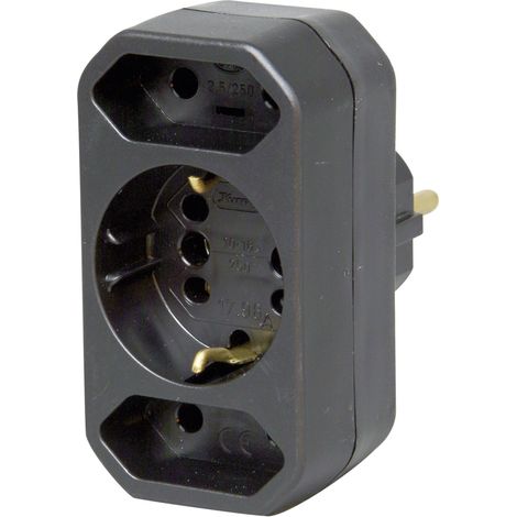 Bloc multiprise 230 V Kopp 179605004 noir x3 X95405 (1/2)
