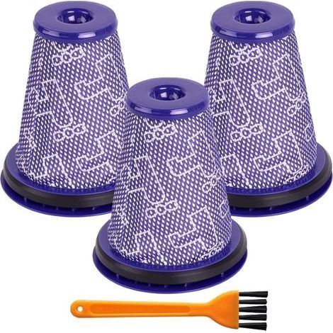 Lot de 3 filtres pré-moteur de rechange pour aspirateur Dyson Big Ball CY22 CY23 CY24 CY25 CY26 CY27 CY28 DY75 DY77 DY78 1 brosse de nettoyage (1/5)
