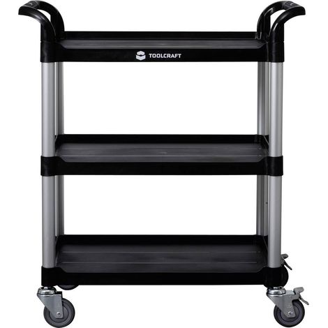 TOOLCRAFT 88 70 91 Carrello di servizio Alluminio, Plastica Colore: Alluminio (naturale), Nero (1/2)