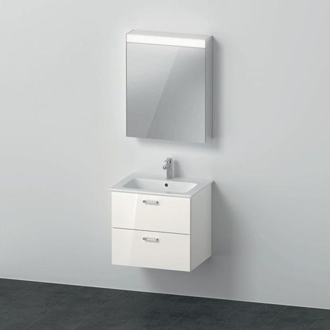 Duravit Xbase, Möbel-Set wandhängend, mit LED-Spiegelschrank, (1/5)