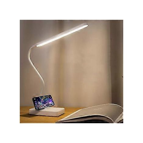 Intelligente Schreibtischlampe mit USB-Anschluss, LED-Schreibtischlampe fürs Homeoffice, wiederaufladbarer Akku, verstellbare Leselampe, stufenlose Dimmfunktion zum Lesen (1/5)