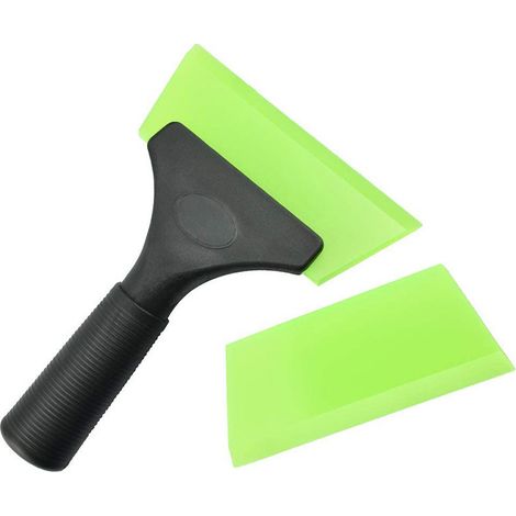 Grattoir en caoutchouc silicone + lame de rechange, grattoir multifonctionnel en silicone (1/5)