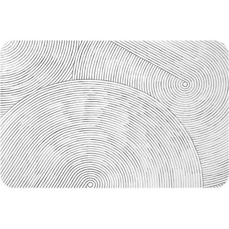 Alfombrilla de baño superabsorbente - Alfombrilla antideslizante para ducha - Alta absorción de agua - Elegante y cómoda - Secado rápido - 60 x 40 cm