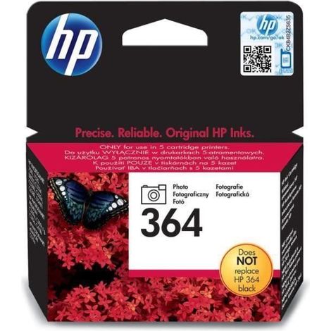 Cartouche d'encre photo HP 364 d'origine (CB317EE) pour HP Photosmart C310/C5380 (1/5)