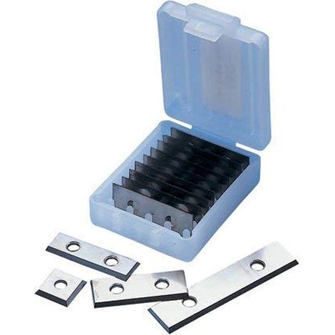 Lames droites HM, lot de 10, 12x12x1,5 mm, 1 trou (1/4)