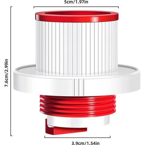 (Rouge) Bouchon désodorisant de drain de type gravité : Plusieurs joints empêchent les odeurs et les insectes, branchez et jouez, convient aux cuisines/salles de bains.