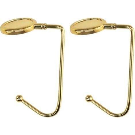 Pcs Handbag Hooks - Gold - Foldable Bag Hooks - Bag Holder for Table or Desk - Hanging Handbags and Small Items