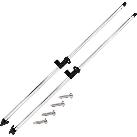 Postes de soporte de toldos bimini para barcos 2 uds aluminio vidaXL