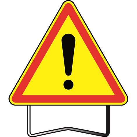 PANNEAU DE SIGNALISATION AK14 1000 CLASSE T1 DANGER NADIA SIGNALISATION - 1000375