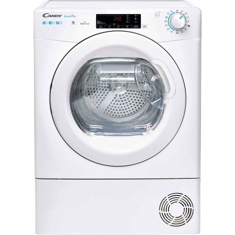Candy – Sèche-linge à condensation 11 kg – Classe énergétique A++ – Niveau sonore 66 dB – Système de séchage pompe à chaleur – CSOEH11A2TES