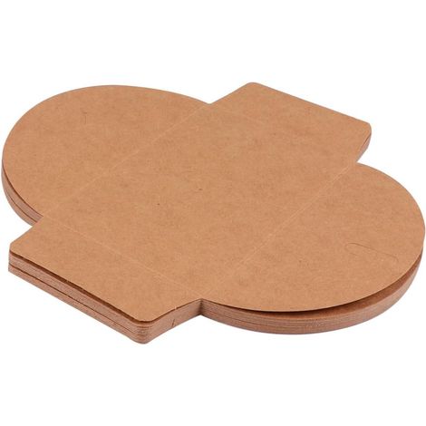 pièces de papier kraft marron en forme simple pour les