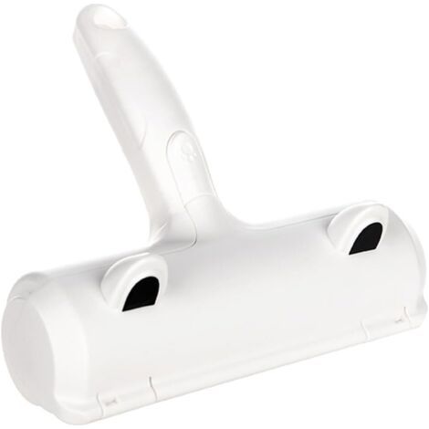 Brosse à poils d'animaux blanche réutilisable pour nettoyer les tapis, canapés, literie, vêtements et meubles (1/5)