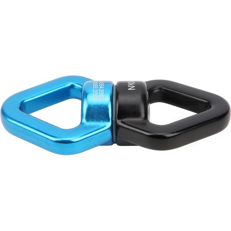 Dispositif de sécurité rotatif pour l'escalade en extérieur, balançoire rotative à 360°, accessoire de suspension pour le yoga, noir et bleu (1/5)