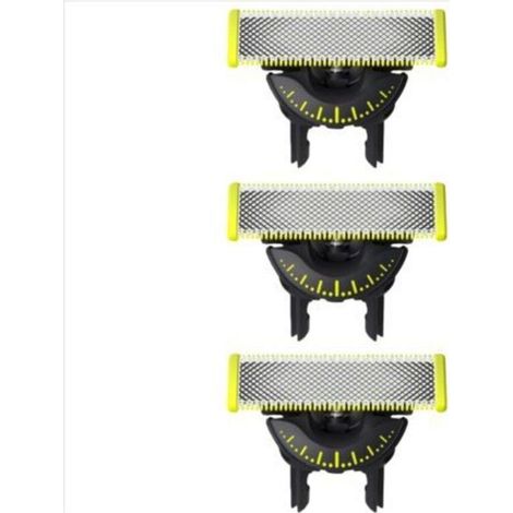 OneBlade 360 lames, pour tous les modèles OneBlade et OneBlade Pro, 3 pièces (modèle QP430/60)，Rasoir QP2520 - Tête de rasage à petite lame en T - QP2523 - QP2630 - Série 6510 - Accessoire de rechange